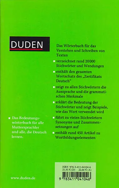 فرهنگ آلمانی به آلمانی دودن HUEBER DUDEN